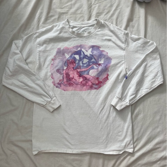 Melanie Martinez Trilogy Tour Long Sleeve Graphic Band Tee Size Medium White - Picture 1 of 5